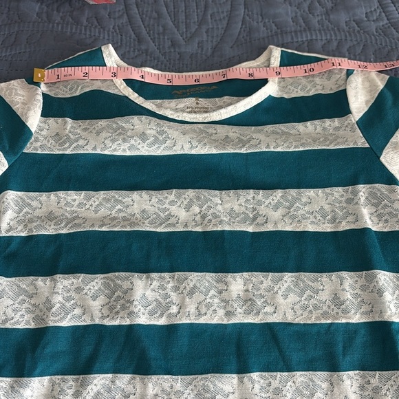 Girl’s Arizona Jean Company striped short sleeve top Size Medium NWOT - Picture 7 of 10